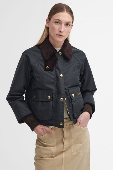 Chaqueta Cropped Beadnell® Wax