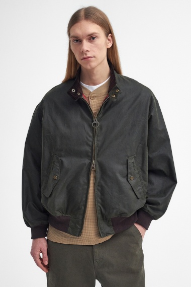 Chaqueta Barbour x Baracuta MA-1 Waxed Harrington