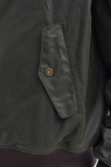 Chaqueta Barbour x Baracuta MA-1 Waxed Harrington