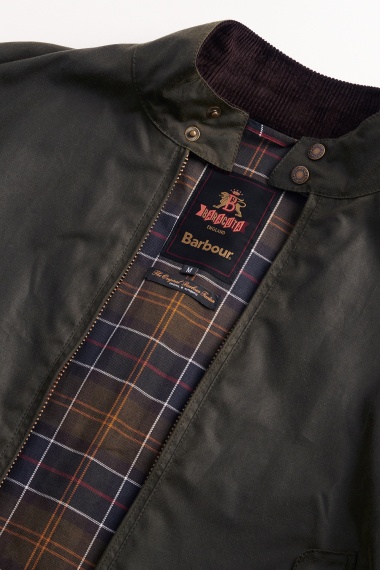 Chaqueta Barbour x Baracuta MA-1 Waxed Harrington