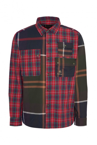 Camisa Barbour x Baracuta Relaxed Patchwork