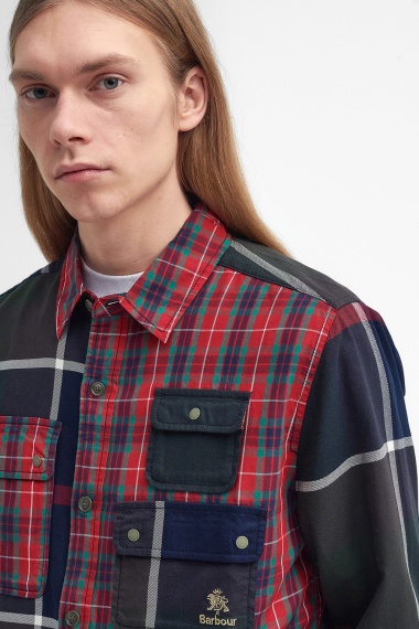 Camisa Barbour x Baracuta Relaxed Patchwork