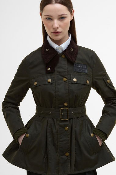 Chaqueta Barbour x ERDEM Constance Waxed