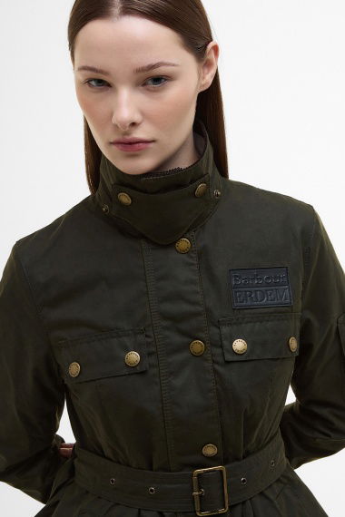 Chaqueta Barbour x ERDEM Constance Waxed