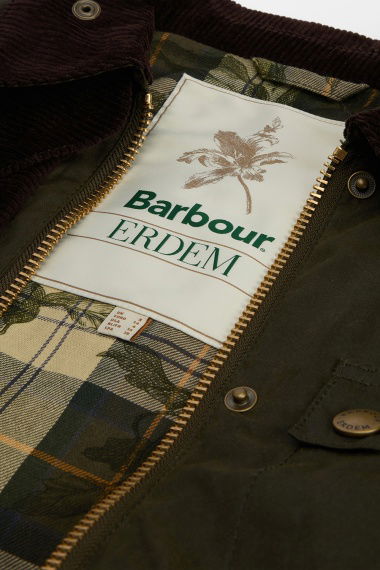 Chaqueta Barbour x ERDEM Constance Waxed