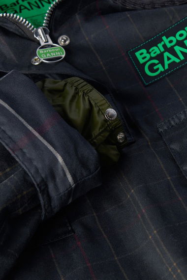 Chaqueta Barbour x GANNI Tartan Wax