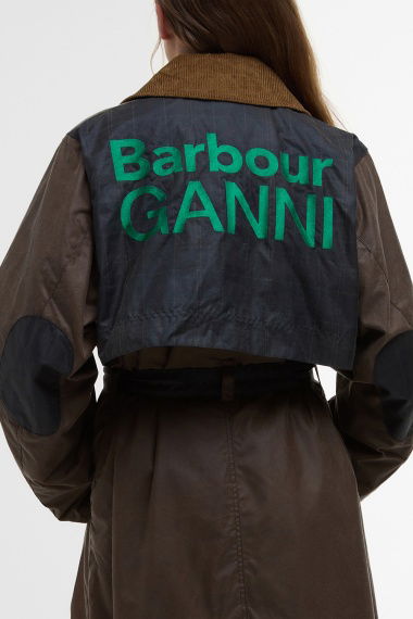 Gabardina Barbour x GANNI Wax