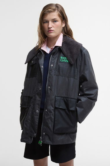 Chaqueta Barbour x GANNI Wax