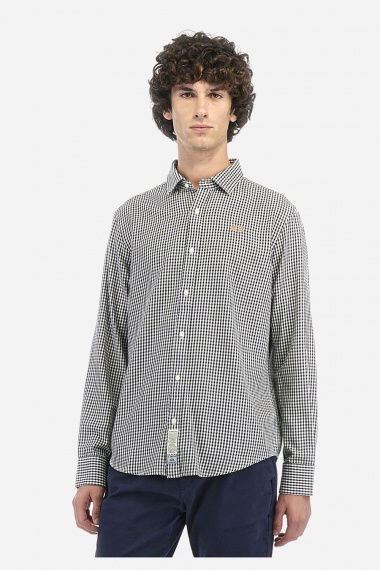 Camisa Taron Checked Off White