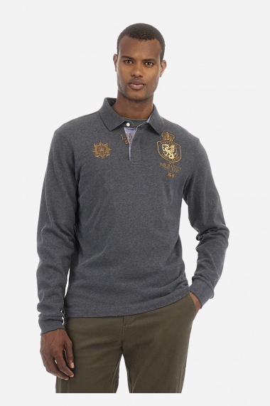 Polo Zachory Dark Heather Grey