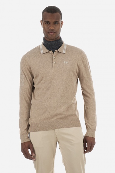 Polo Zundele Warm Taupe Melange