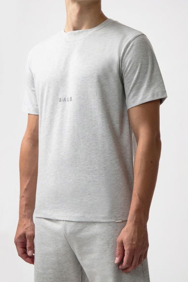 Camiseta Logo Grey Melange