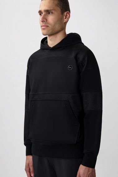 Sudadera Hexline Jet Black