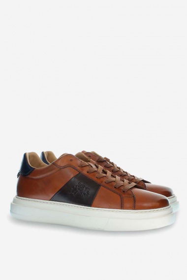 Zapatillas Leather Cognac