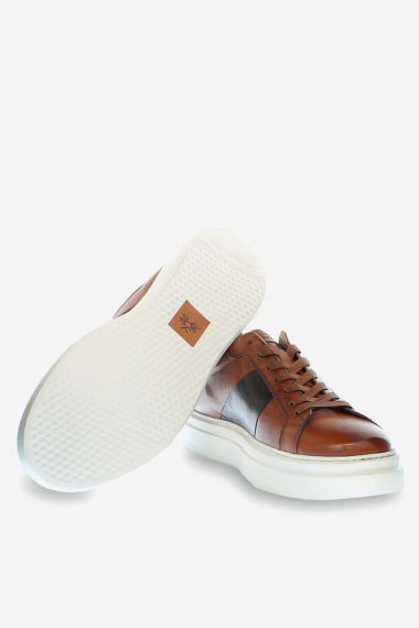 Zapatillas Leather Cognac