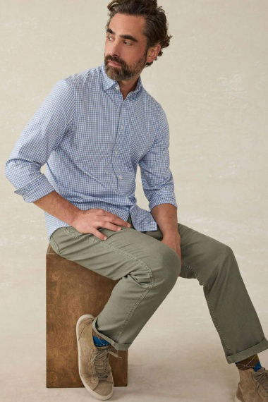Camisa Movement Light Blue Gingham