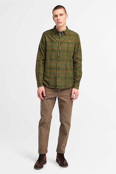 Camisa Midweight Flannel Check Dark Wheat