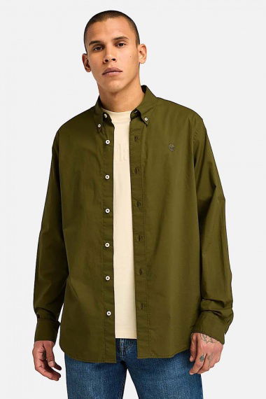 Camisa Poplin Dark Olive