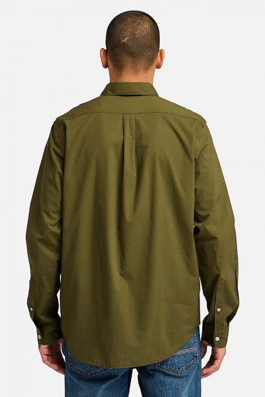 Camisa Poplin Dark Olive