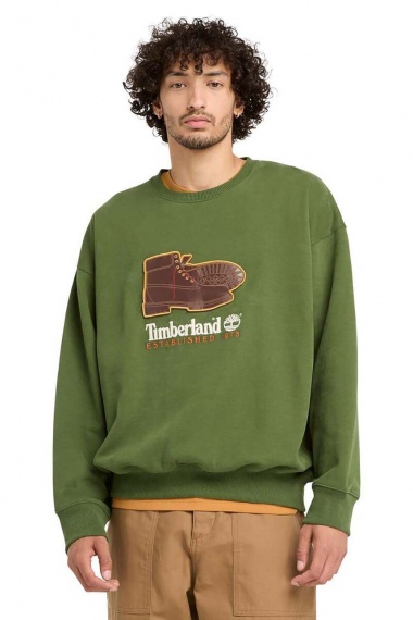 Sudadera Badge Forest Green