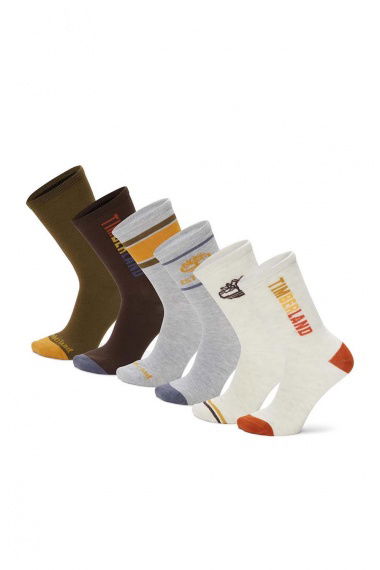 Pack Calcetines Multi Logo Oatmeal Heather