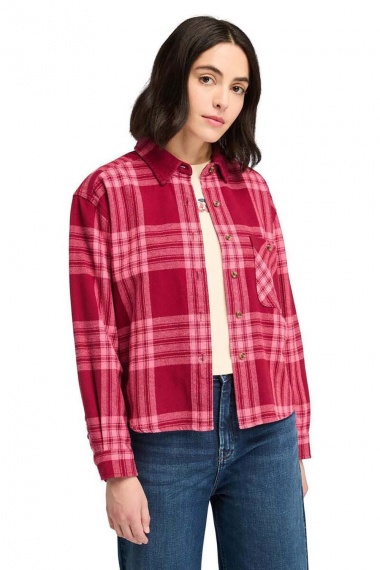 Camisa Flannel Beet Red