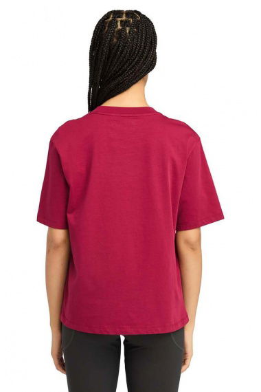 Camiseta Stacked logo Beet Red