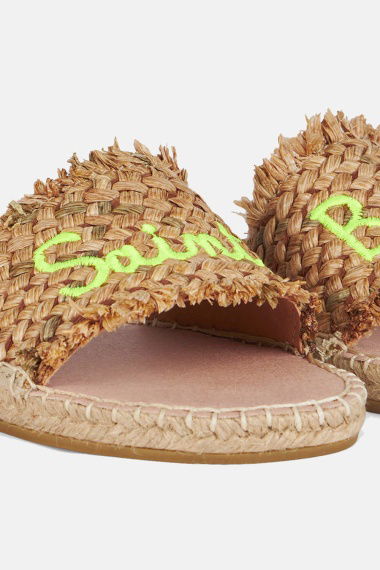 Alpargata Straw Emb