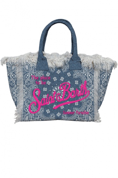 Bolso Vanity Bandanna Round Denim