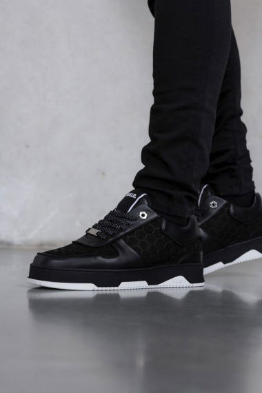 Zapatillas Debossed Hex Sneaker Jet Black